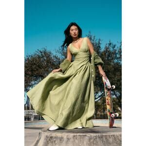 Rachel Gilbert Sophia Gown - 6 Greenery